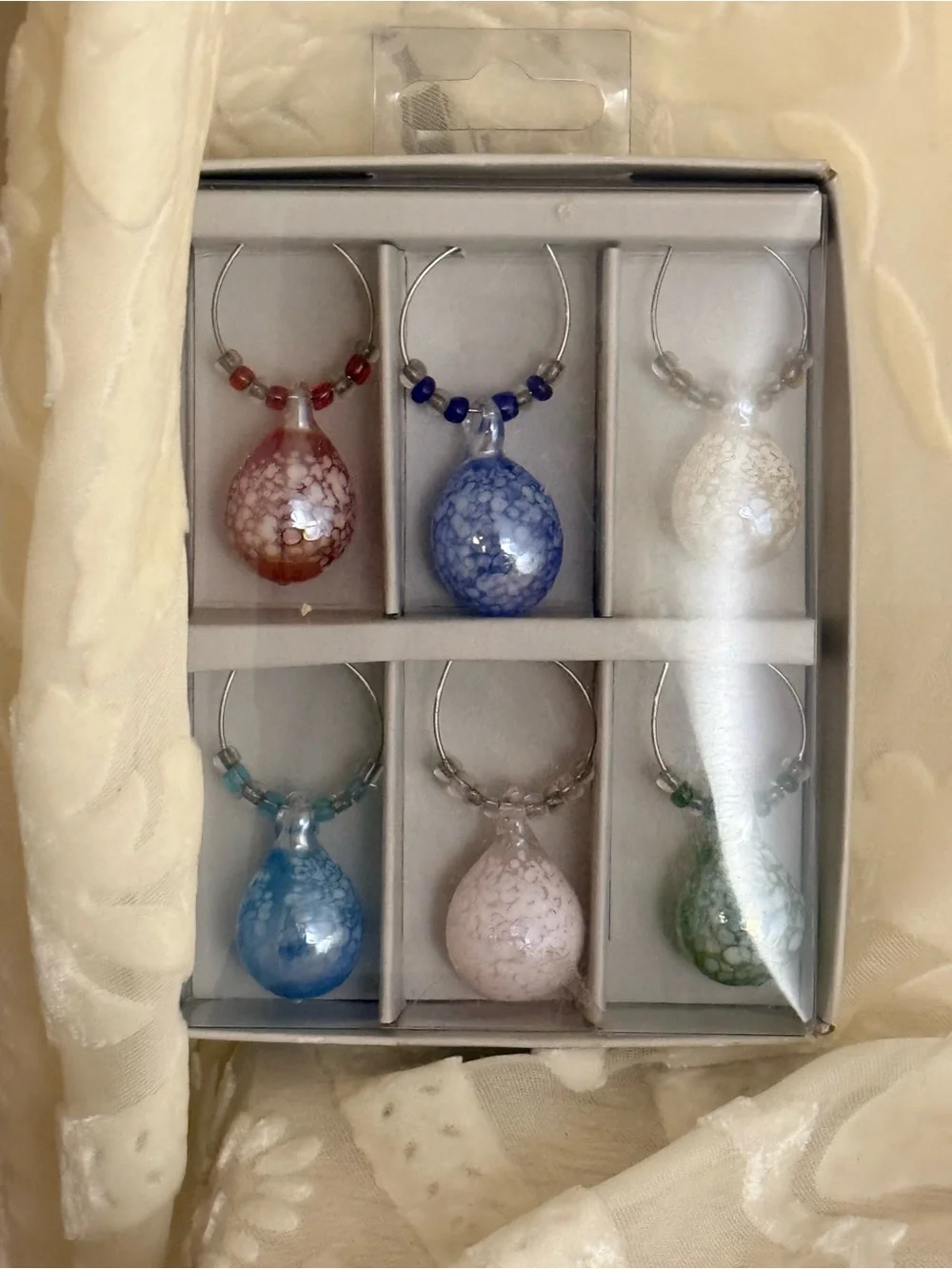 Assorted Glass Drink ware Accessories - Multi Color Set